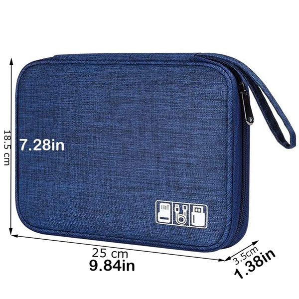 Polyester Data Cable Storage Travel Bag