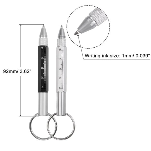 Multitool Keyring Ballpoint Pen With Carabiner