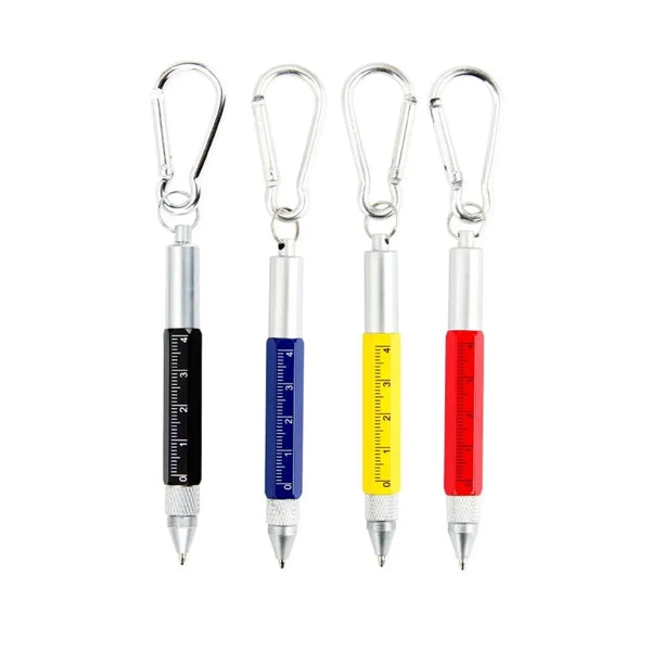 Multitool Keyring Ballpoint Pen With Carabiner