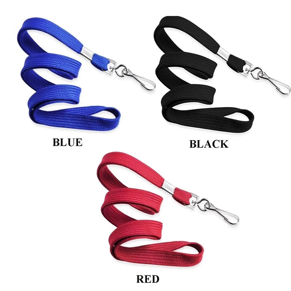 ID Badge Flat Non-Breakaway Lanyards