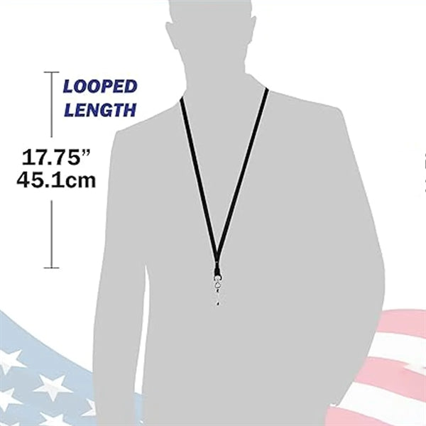 ID Badge Flat Non-Breakaway Lanyards