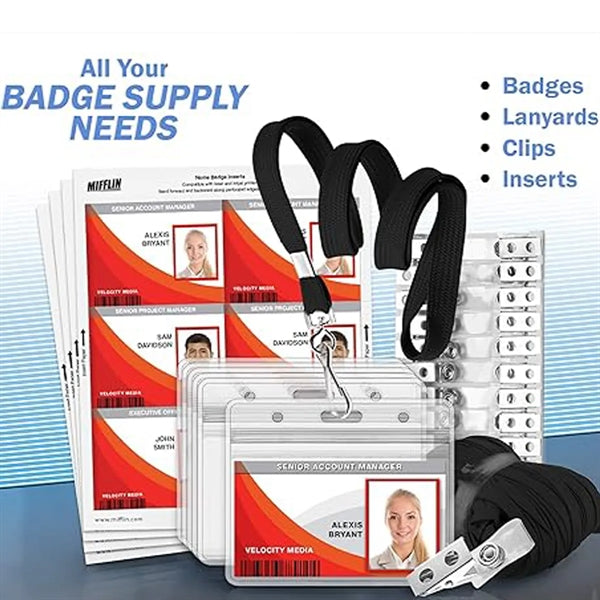 ID Badge Flat Non-Breakaway Lanyards