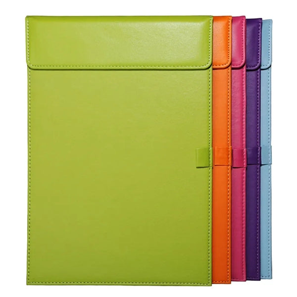 A4 PU Leather Clipboard with Pen Holder for Office