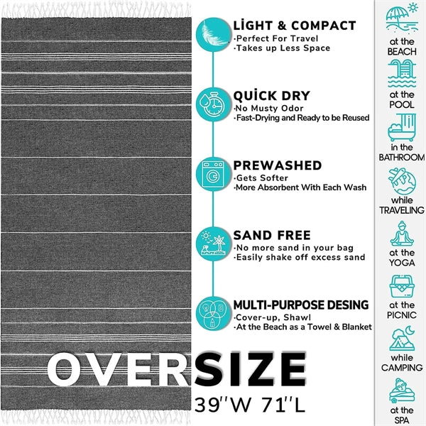 Turkish Quick Dry Oversized Beach Towel