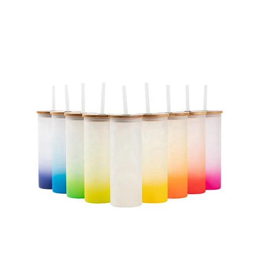 20 Oz. Gradient Color Frosted Glasses