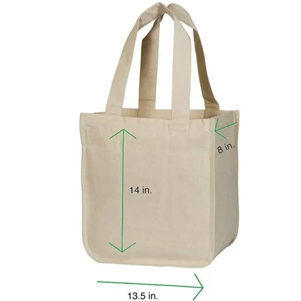 Fashion Cotton Canvas Bags 15" x 14" x 6"