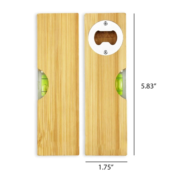 Bamboo Level With Bottle Opener Spirit Level Multitool