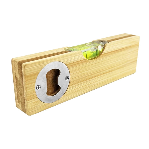 Bamboo Level With Bottle Opener Spirit Level Multitool