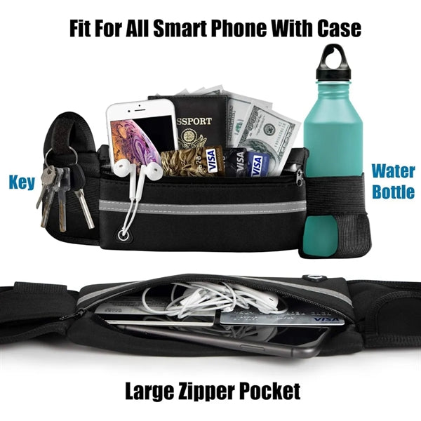 Sports Fanny Pack With Water Bottle Holder