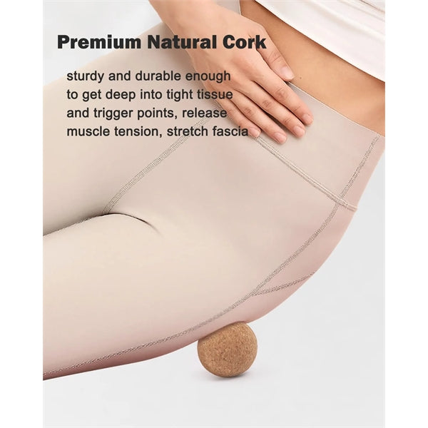 Lightweight Cork Massage Lacrosse Balls