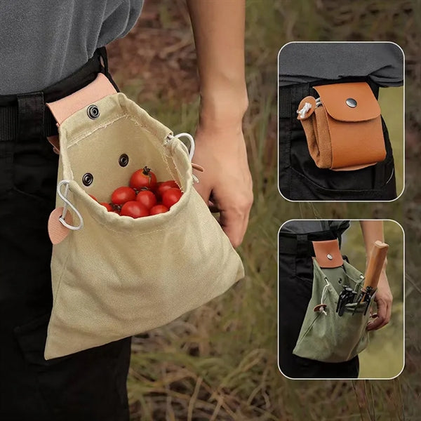 Collapsible Foraging Pouch for Camping