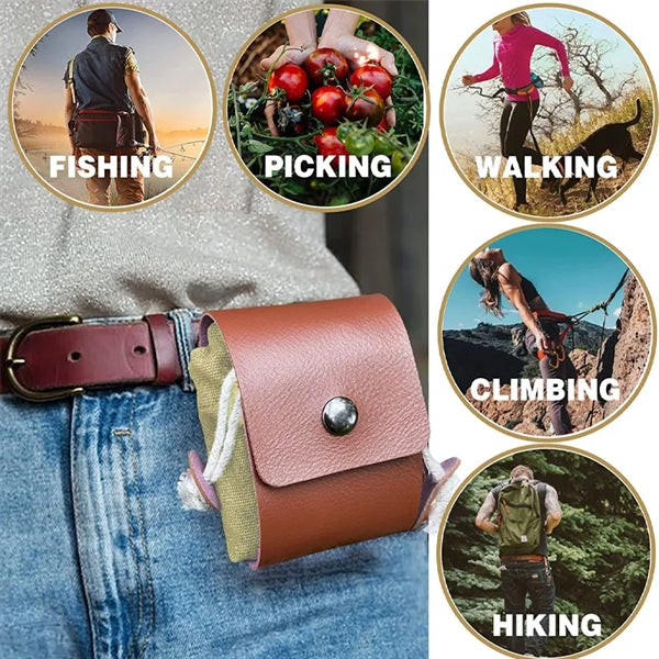 Collapsible Foraging Pouch for Camping
