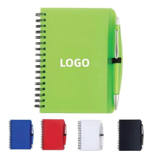 A5 Spiral Bound Notebook With Pen