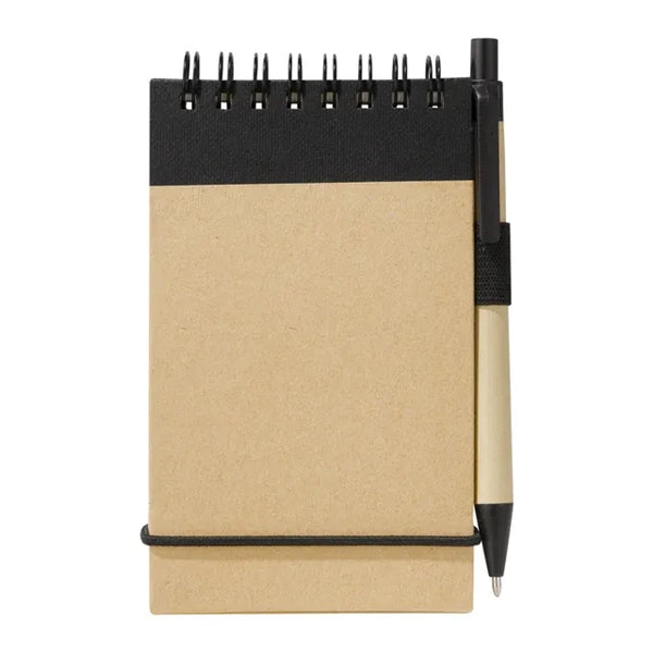 Elastic Strap Notepad with Pen