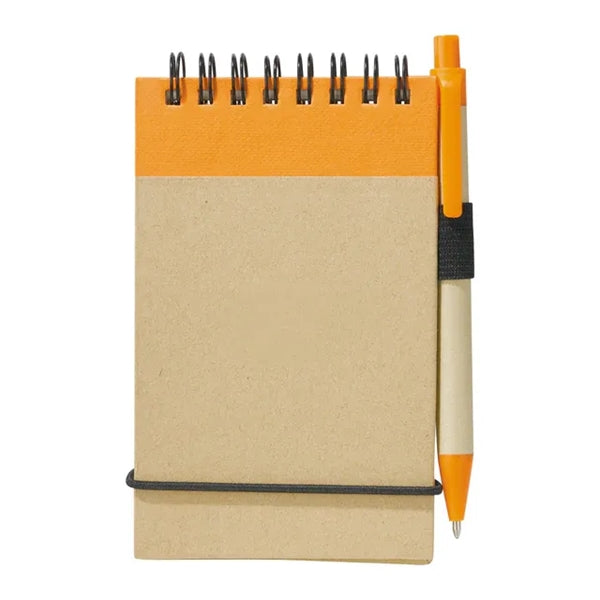Elastic Strap Notepad with Pen