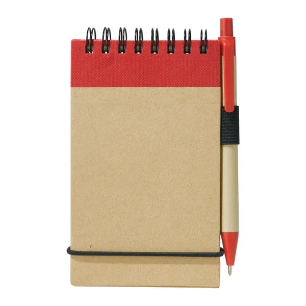Elastic Strap Notepad with Pen