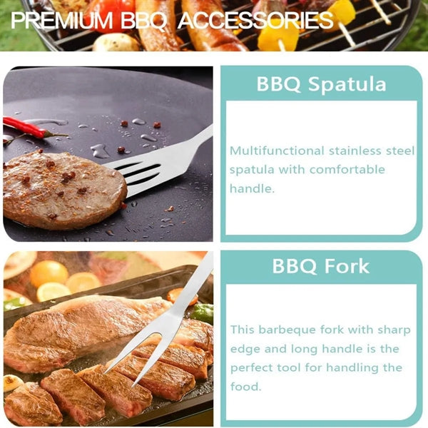 18pcs BBQ Grill Accessories Set