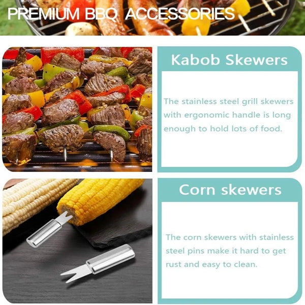 18pcs BBQ Grill Accessories Set