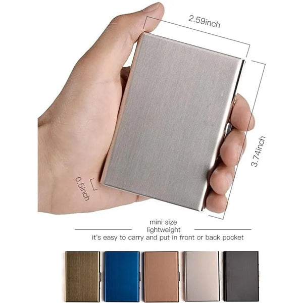 RFID Stainless Steel Credit Card Wallet