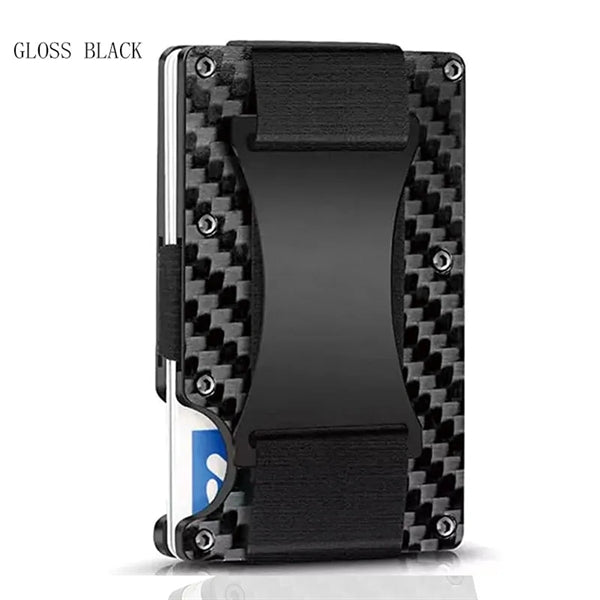 RFID Blocking Front Pocket Carbon Fiber Wallet