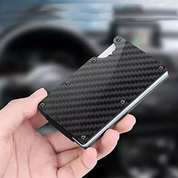 RFID Blocking Front Pocket Carbon Fiber Wallet