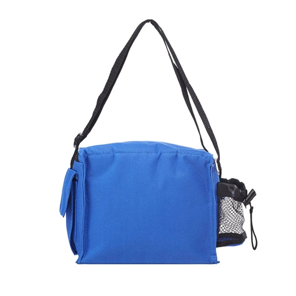 Top Zipper Insulated Lunch Bag with Mesh Pocket