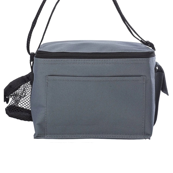 Top Zipper Insulated Lunch Bag with Mesh Pocket