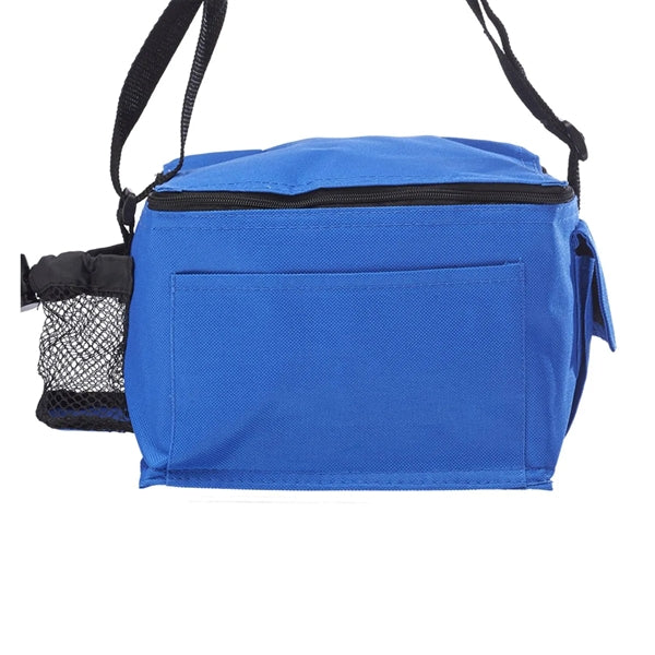 Top Zipper Insulated Lunch Bag with Mesh Pocket