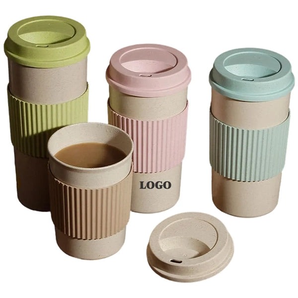 Wheat Straw Travel Coffee Cup