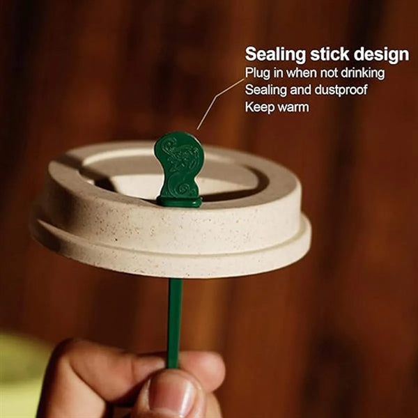 Wheat Straw Travel Coffee Cup