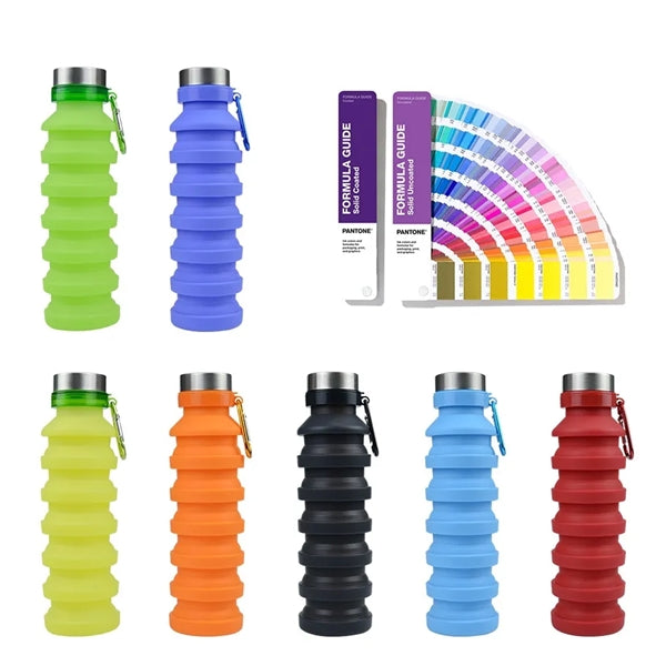 Silicone Water Bottle With Carabiner