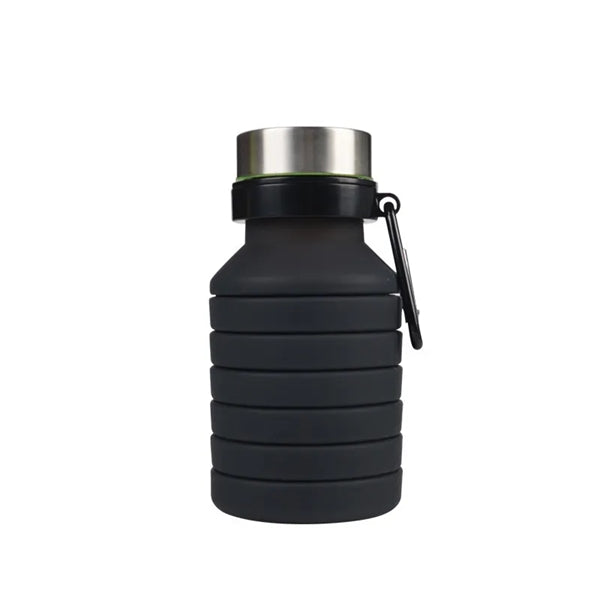 Silicone Water Bottle With Carabiner