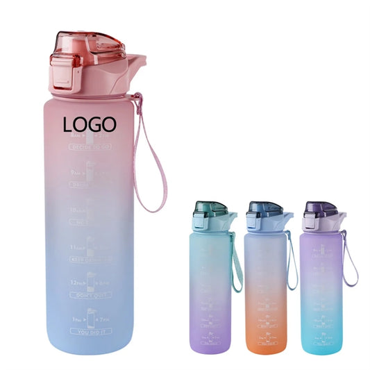 33oz Water Bottle with Motivational Time Marker