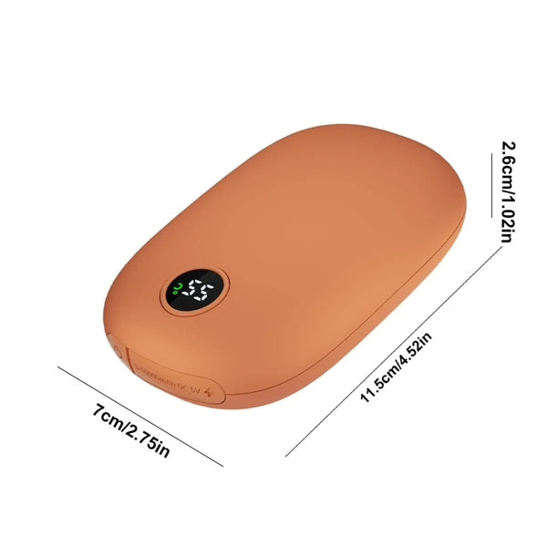 Rechargeable Digitl Display Hand Warmers With Power Bank