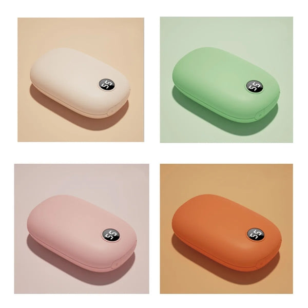 Rechargeable Digitl Display Hand Warmers With Power Bank