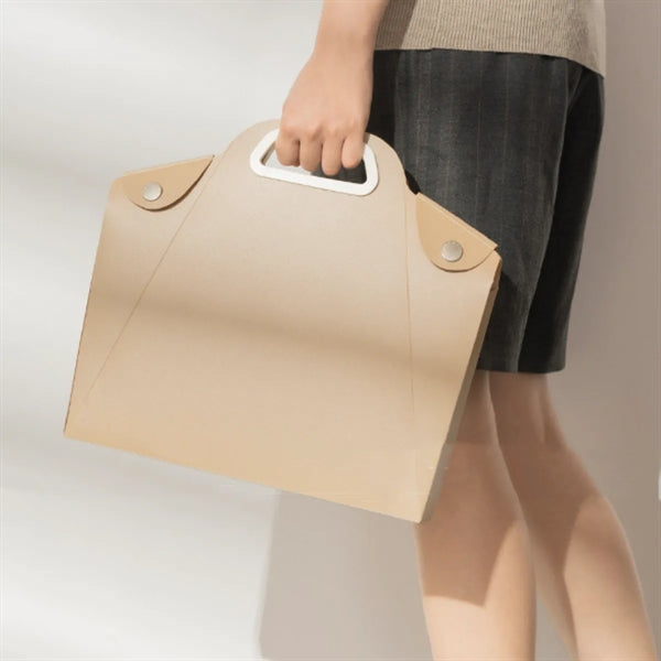 Portable File Folder With Snap Button