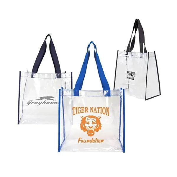 Transparent Promo Tote PVC Shopping Bag