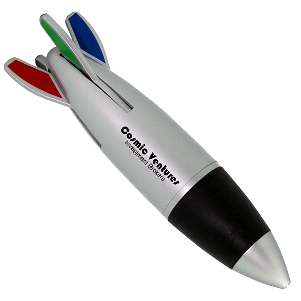 Silver Rocket Shaped Pen