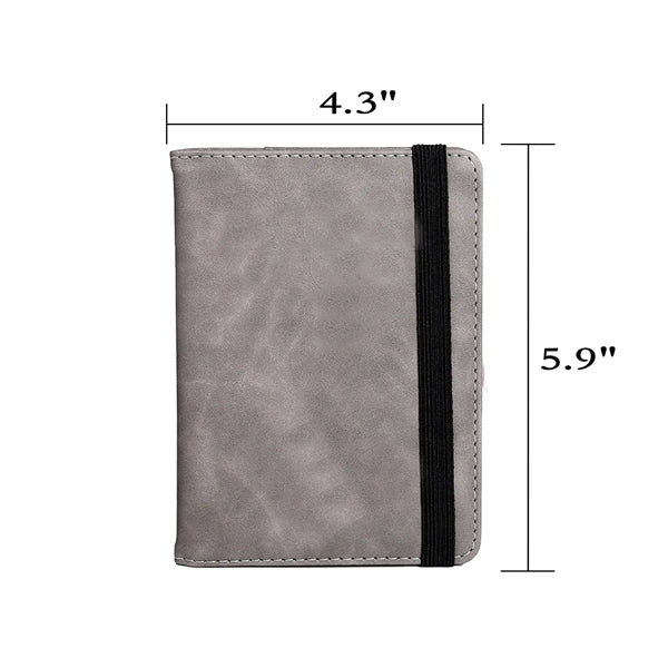 RFID PU Leather Passport Holder Cover