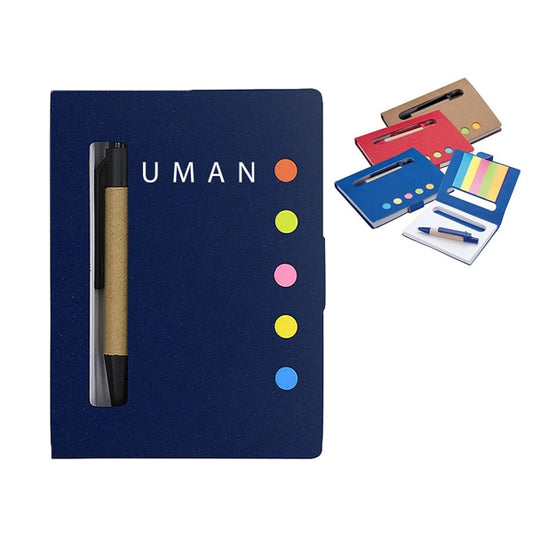 Mini Notebook with Pen & Flags