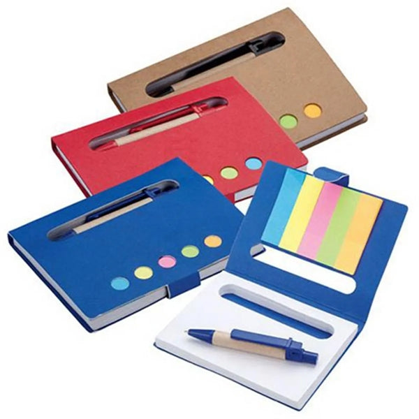 Mini Notebook with Pen & Flags