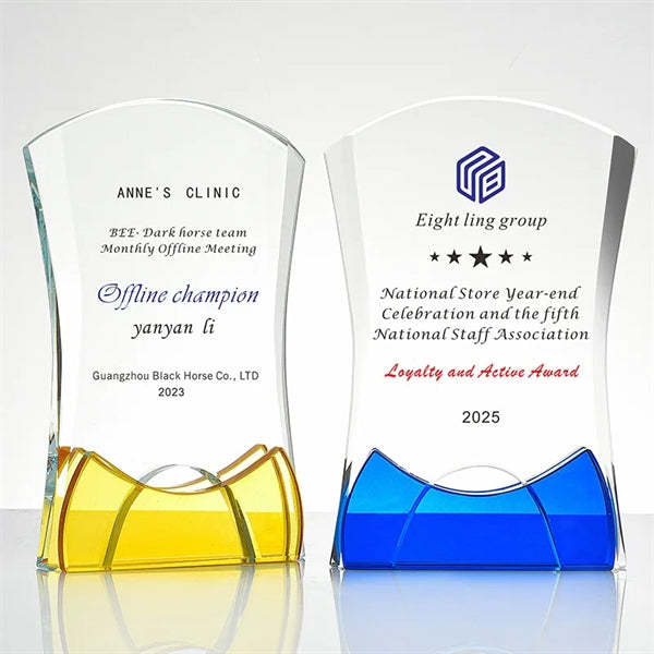 Crystal Glass Trophies Awards