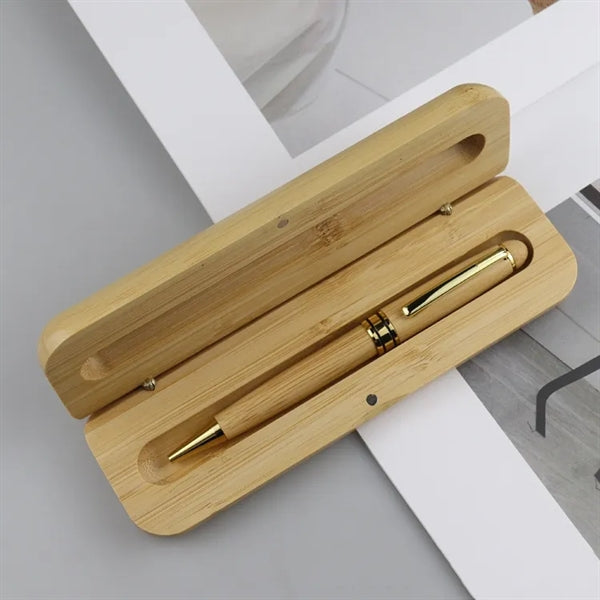 Natural Bamboo Ballpoint Pen Sets