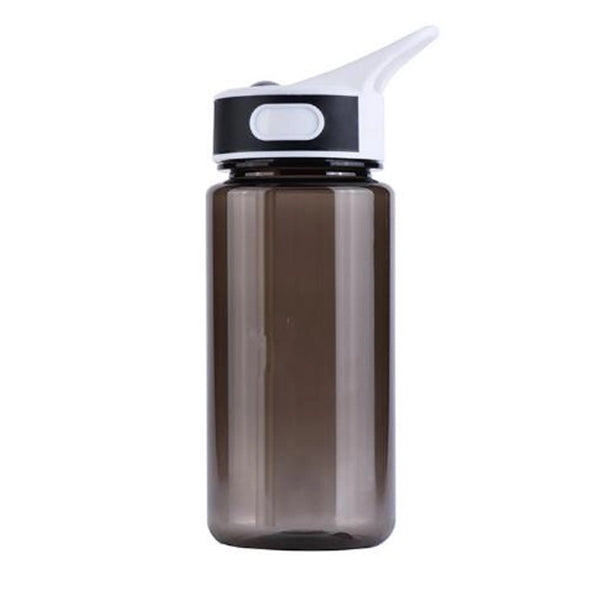 Plastic sport bottle with straw --21oz