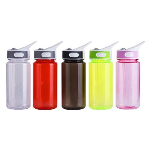 Plastic sport bottle with straw --21oz
