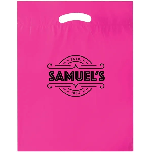 Die Cut Fold-Over Reinforced Handles Plastic Bag