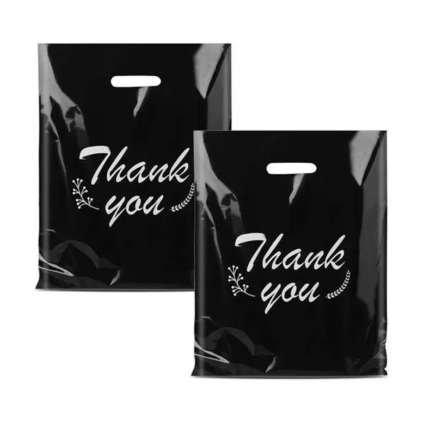 Die Cut Fold-Over Reinforced Handles Plastic Bag