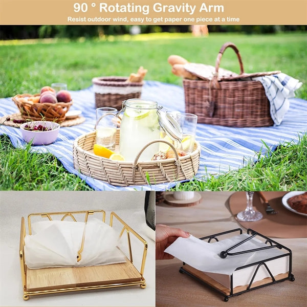 Wooden Paper Towel Holder