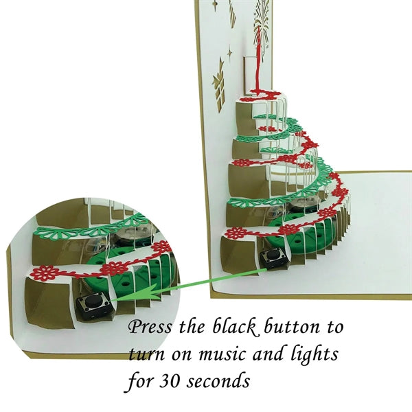 3D Cake Lighted Music Birthday Card