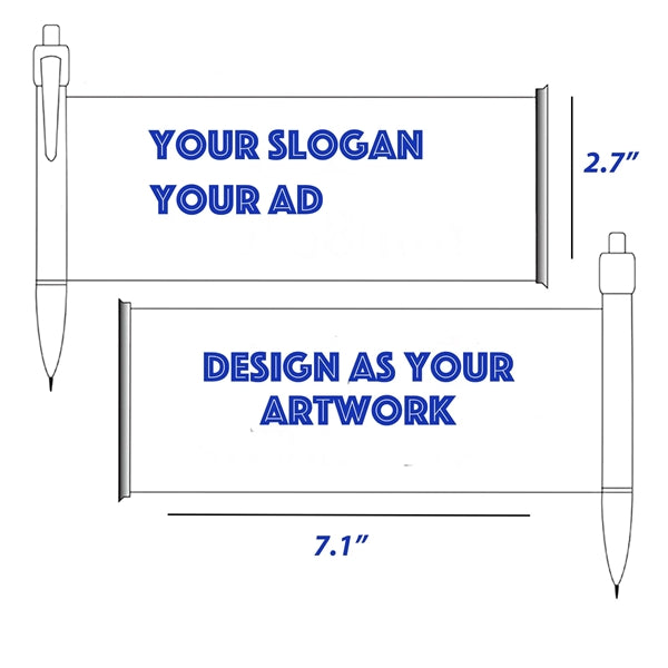 Pull-out Advertising Banner Pen